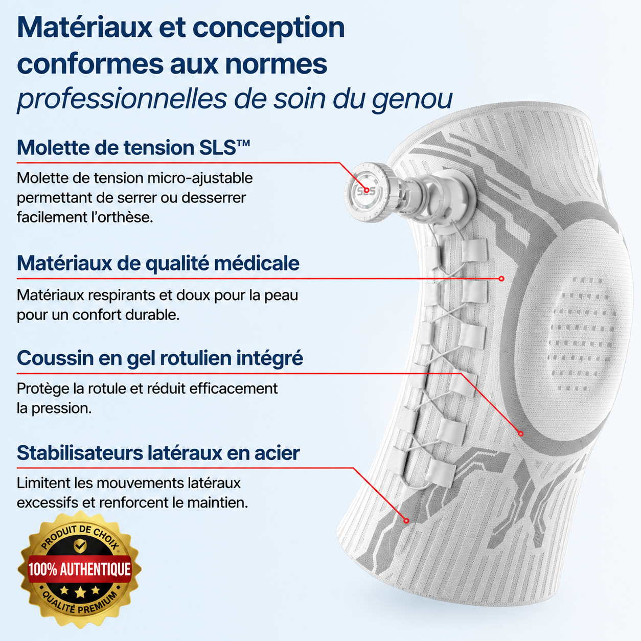 Genouillère la plus avancée