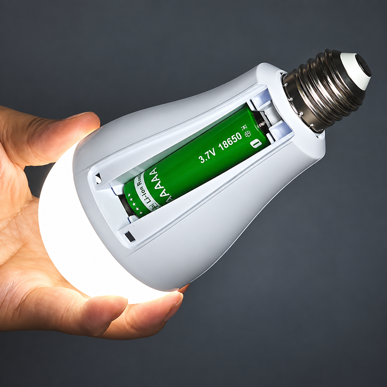 Pack de 5 Ampoules éco-led avec 10 Batteries Rechargeables + Garantie 1 AN/ 💡5 LED BULBS WITH 10 RECHARGEABLE BATTERIES