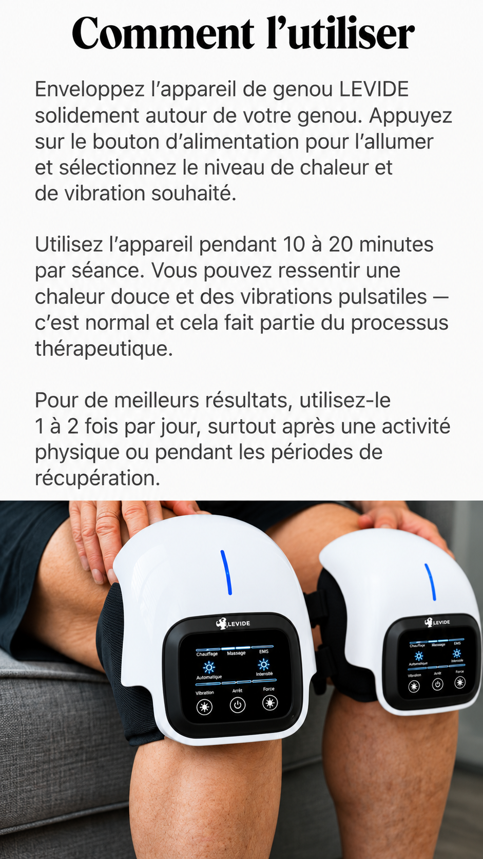 Dispositif de thérapie du genou LEVIDE