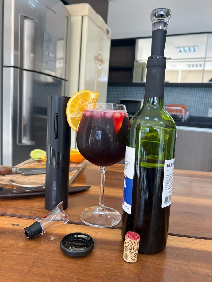 🍷 COFFRET OUVRE-VIN ÉLECTRIQUE 4 PIÈCES