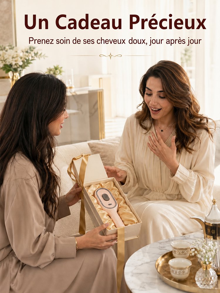 💆‍♀️ 50% DE RÉDUCTION ! 🎉 Brosse Électrique Cheveux – Spray Hydratant, Massage & Lissant Instantané ✨📦