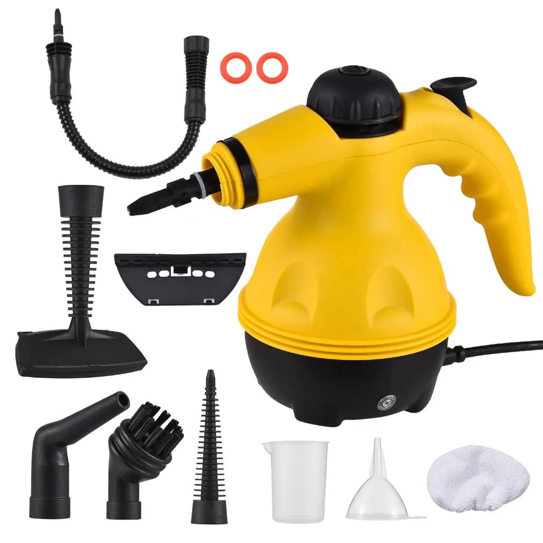 Nettoyage vapeur Portable Multi, Nettoyeur Vapeur à Main Multifontion Portatile Ecologique, avec 9 Accessoires